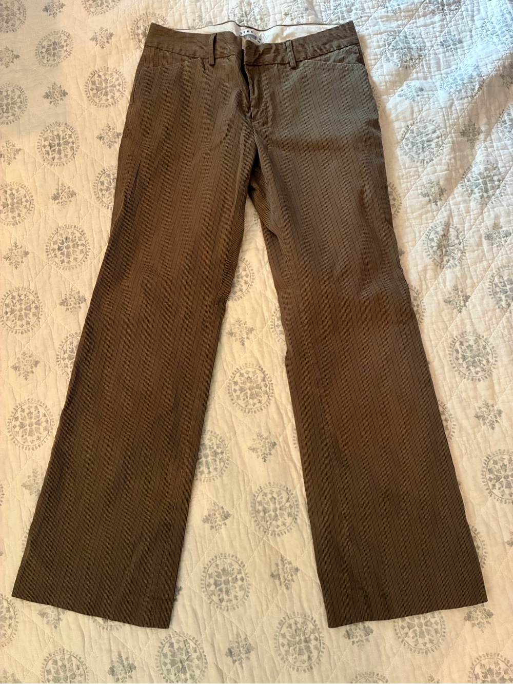 GAP Womenβs Vintage Brown Pinstripe Dress Pants